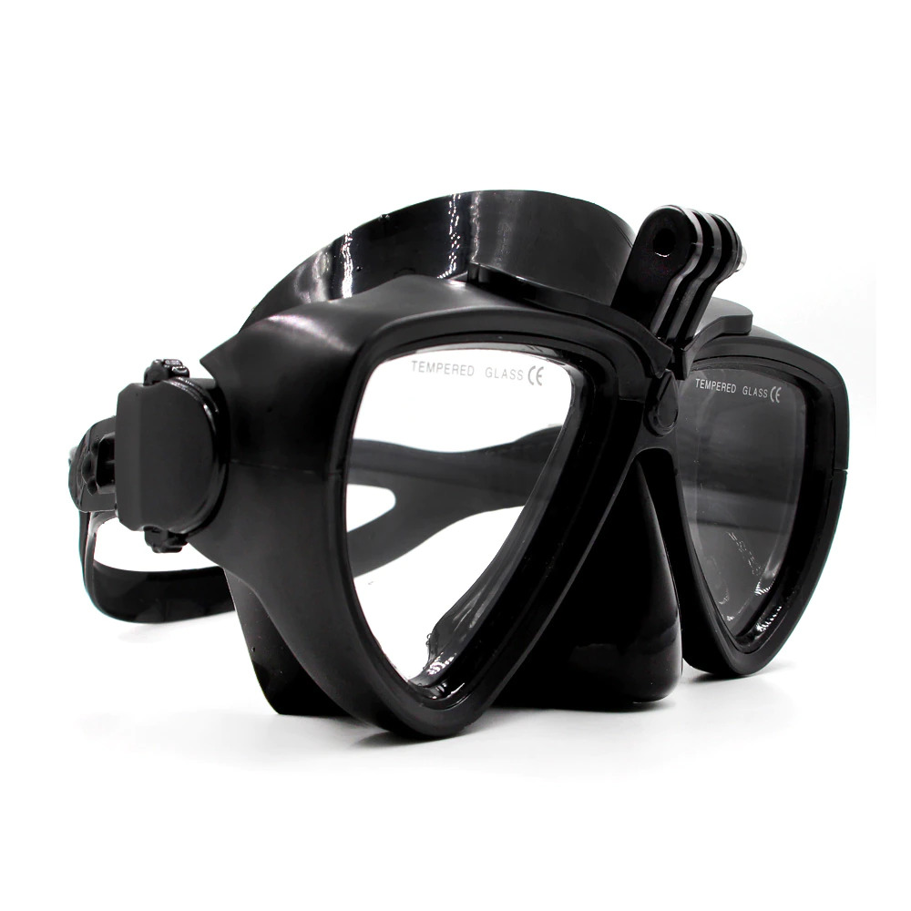 Telesin DIVE Mask, Diving & Snorkelling Mask for GoPro cameras, Black