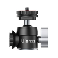 Ulanzi U-60 Vlog Ball Head with Dual Cold Shoe Mounts