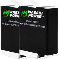 Wasabi Power Cold Weather Batteries (2-Pack) for GoPro HERO12/11 Black/10/9 