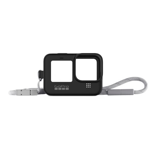 Genuine GoPro Sleeve + Lanyard for GoPro HERO12/11 Black/10/9 [Colour: Black]